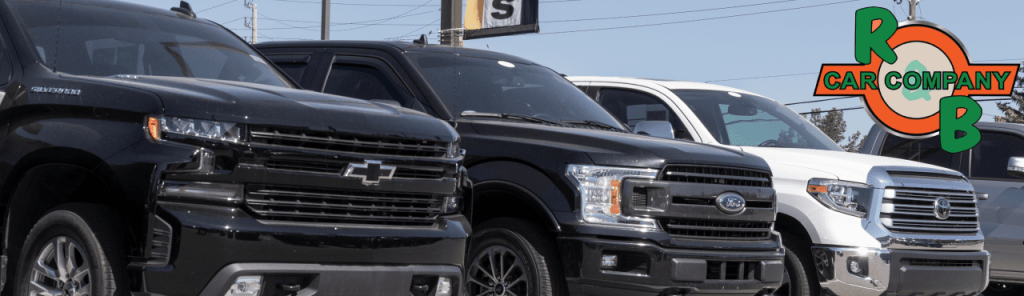R&B Car Company showcasing their trucks for sale