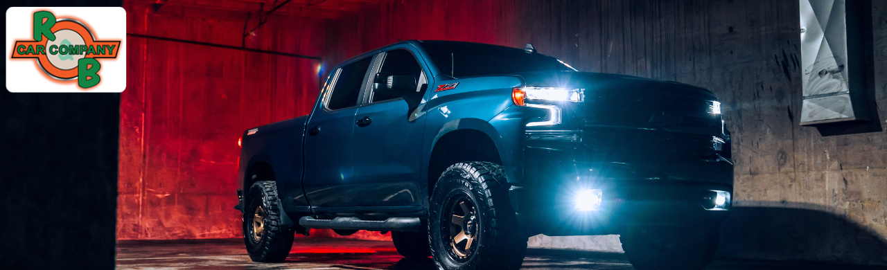 Exterior view of a Chevy Silverado showing and modern design and features